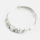 B BABY EXTENDABLE FORTUNE LOCK AND DOUBLE FLOWER CHARM