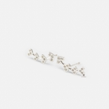 E STUD ARROW HEART MULTI GEM