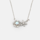 N DOUBLE SNOWFLAKE GEM AND BUBBLE STAR BBLUE STONE