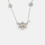 N BIG SNOWFLAKE OPAL STOONE AND DOUBLE SMALL SNOWFLAKE GEM