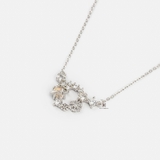 N CIRCLE LAUREL GEM DOUBBLE STAR AND OPAL STONE