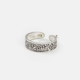TR SINGLE ROSE LEAF BRANCH OXIDIZE