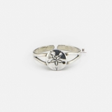 TR FLAT CIRCLE FLOWER OXIDIZE