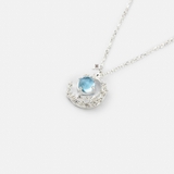 N CRESCENT MOON BLUE STONE