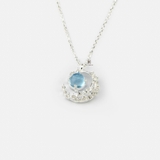 N CRESCENT MOON BLUE STONE