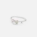 R MIDI BOW GEM AND OPAL STONE