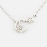 N CRESCENT MOON AND DOUBLE STAR MULTI GEM