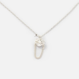 N CAT GEM WITH EYE GLASSES AND CHAIN NECKLACE