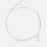 ANK CRESCENT MOON TINY GEM AND DOUBLE STAR