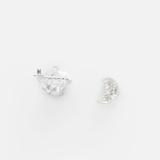 E STUD PLANET AND CRESCENT MOON GEM