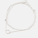 ANK DOUBLE LINE CIRCLE TINY GEM MULTI POLE