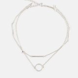 ANK DOUBLE LINE CIRCLE TINY GEM MULTI POLE