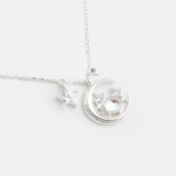 N CRESCENT MOON MULTI GEM AND STAR GEM