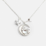 N CRESCENT MOON MULTI GEM AND STAR GEM