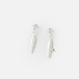 E STUD 6 PRONGS DROP FEATHER
