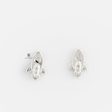 E STUD SPACE SHIP HEART GEM
