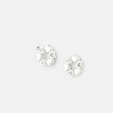E STUD CIRCLE BUBBLE HEART