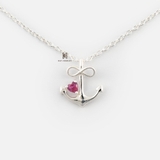 N ANCHOR RED HEART GEM