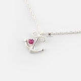 N ANCHOR RED HEART GEM