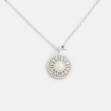 N CIRCLE PATTERN FIRE SNOW OPAL STONE