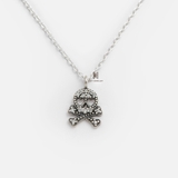 N HEAD SKULL GEM HEART EYE OXIDIZE