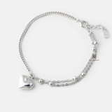 BRA HALF CHAIN HALF DOUBLE LINE BIG BUBBLE HEART
