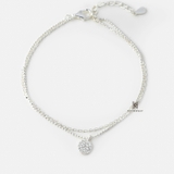 BRA DOUBLE LINE CIRCLE TAG TINY GEM