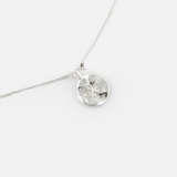 N RUSTIC CIRCLE TAG FLOWER WITH TINY GEM