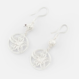 E DROP WIRE ART PATTERN CIRCLE BIG FLOWER AND BALL