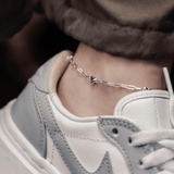 ANK MULTI BUBBLE HEART OVAL CHAIN