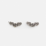 E STUD BRAND ROSE OXIDIZE