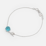 BRA WHALE TAIL BIG BLUE STONE
