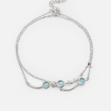 BRA TRIPLE BLUE STONE LITTLE DOLPHIN
