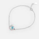 BRA PLANET SMALL CIRCLE BLUE STONE AND GEM