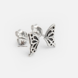 E STUD HALF BUTTERFLY WING OXIDIZED