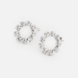 E STUD CIRCLE BIG GEM