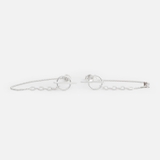 E STUD CIRCLE AND POLE LONG CHAIN