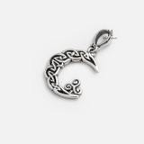 P CRESCENT MOON CLOUD PATTERN OXIDIZED