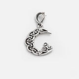 P CRESCENT MOON CLOUD PATTERN OXIDIZED