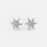 E STUD SNOW FLAKE MULTI GEM