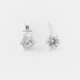 E STUD 6 PRONGS 2.5MM GEM