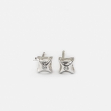 E STUD BUBBLE SQUARE SINGLE GEM