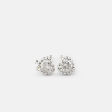E STUD HEART AND GEM HEART