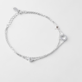 BRA DOUBLE CIRCLE GEM DOUBLE CHAIN