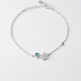 BRA STAR BLUE STONE AND STAR GEM