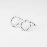E STUD TWISTED CIRCLE