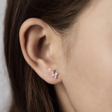 E STUD TINY BUBBLE MOON STAR GEM AND DOUBLE GEM