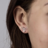 E STUD BOW DOT LINE DROP HEART GEM