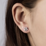 E STUD FORTUNE LUCKY LOCK MULTI GEM