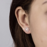 E STUD OPAL SUN FLOWER